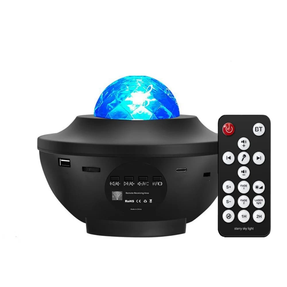 Projecteur étoilé coloré galaxie veilleuse enfant Bluetooth USB lecteur de musique étoile veilleuse 