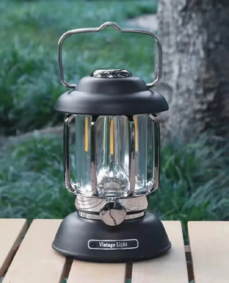 Lanterne de Camping en plein air Portable, Rechargeable par USB, lumière LED rétro pour pêche d'urge