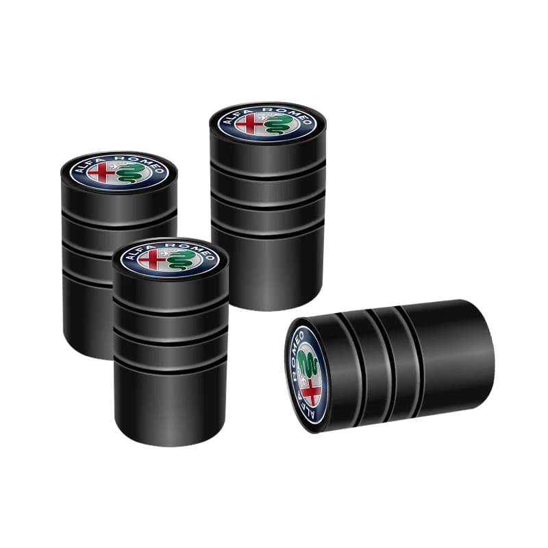 Bouchons de Valve de pneu de voiture en métal, accessoires de prévention de la poussière pour Alfa R