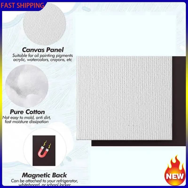Especial 50 pièces peinture magnétique toile panneau magnétique Mini toile planches toile toiles vie