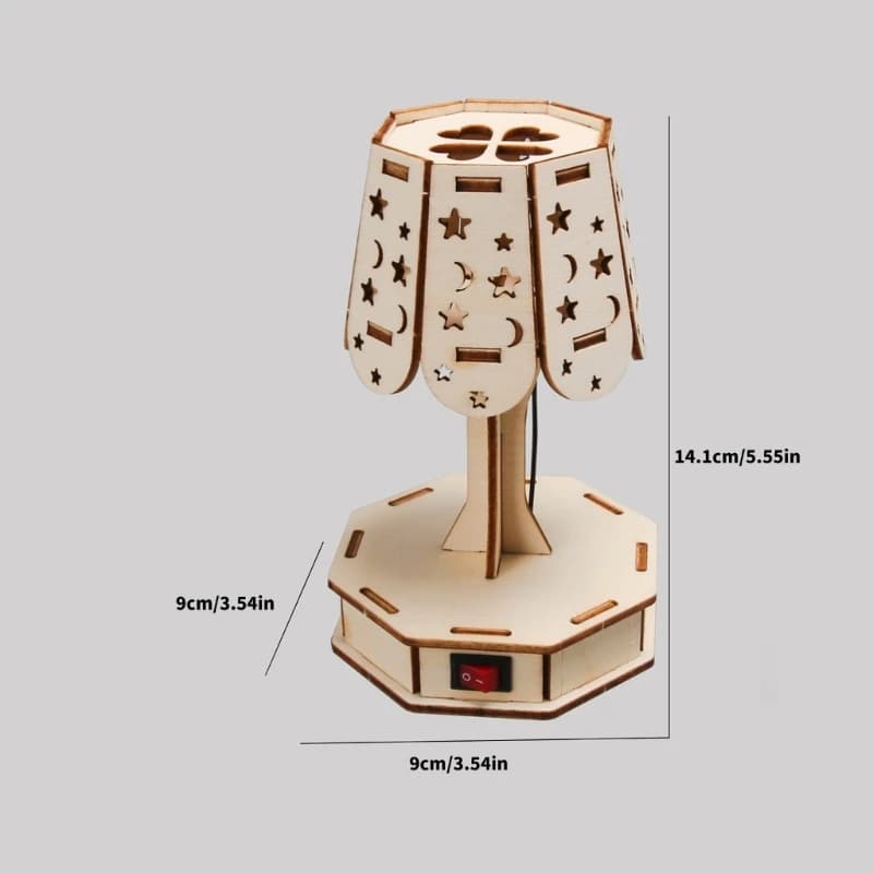 Lampe arc-en-ciel en bois à faire soi-même pour enfants, jouet éducatif scientifique pour l'apprenti