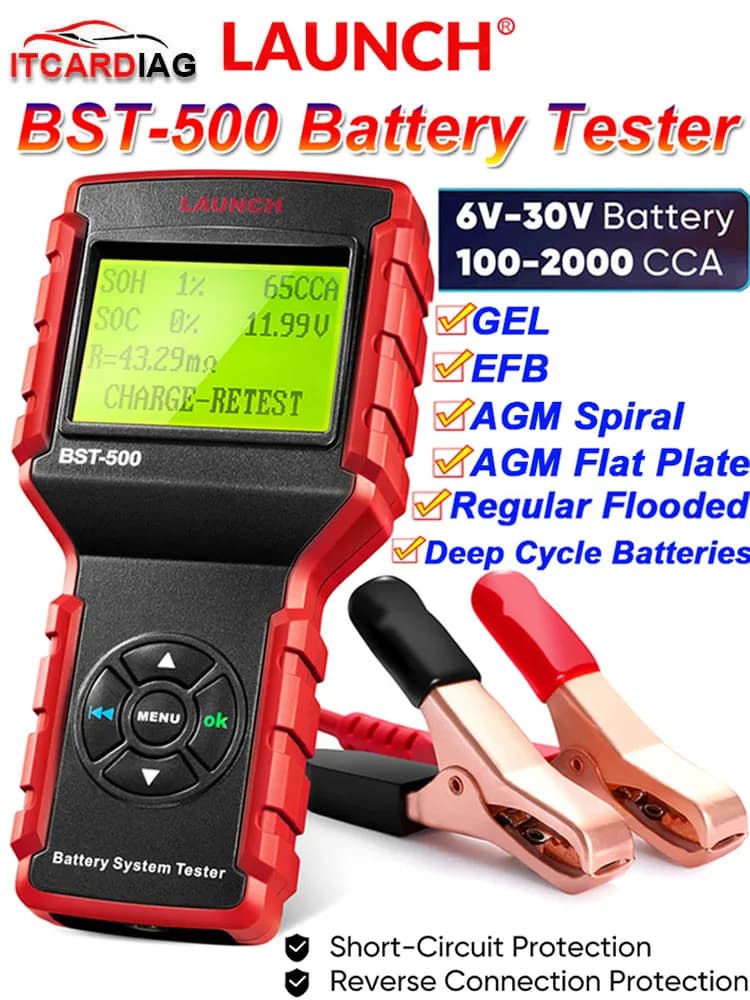 Lancement d'origine BST-500 testeur de batterie BST500 6 V/12 V/24 V Test du système de démarrage et