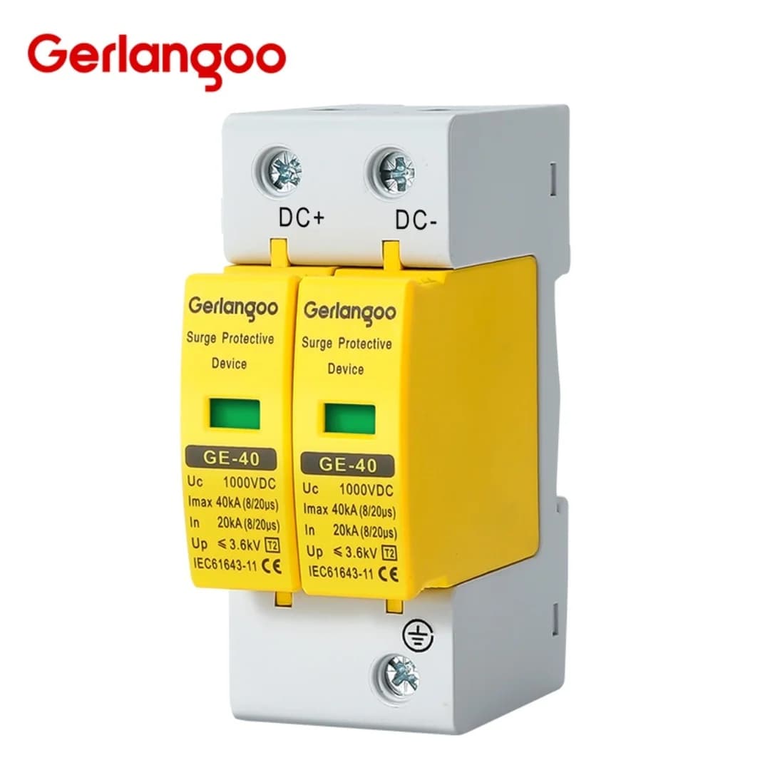 Dispositif de protection contre les surtensions 2P DC SPD, 500V 600V 800V 1000V 20KA 40KA, protectio