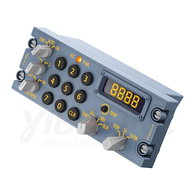 WINWING 32 TCAS/ATC Panneau de simulation de vol - Panneau de commande central du cockpit - Pour XPl