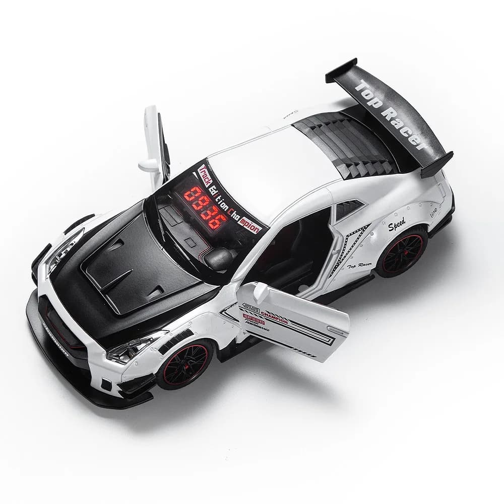Réveil rechargeable avec affichage numérique LED, télécommande, horloge de voiture avec son de moteu