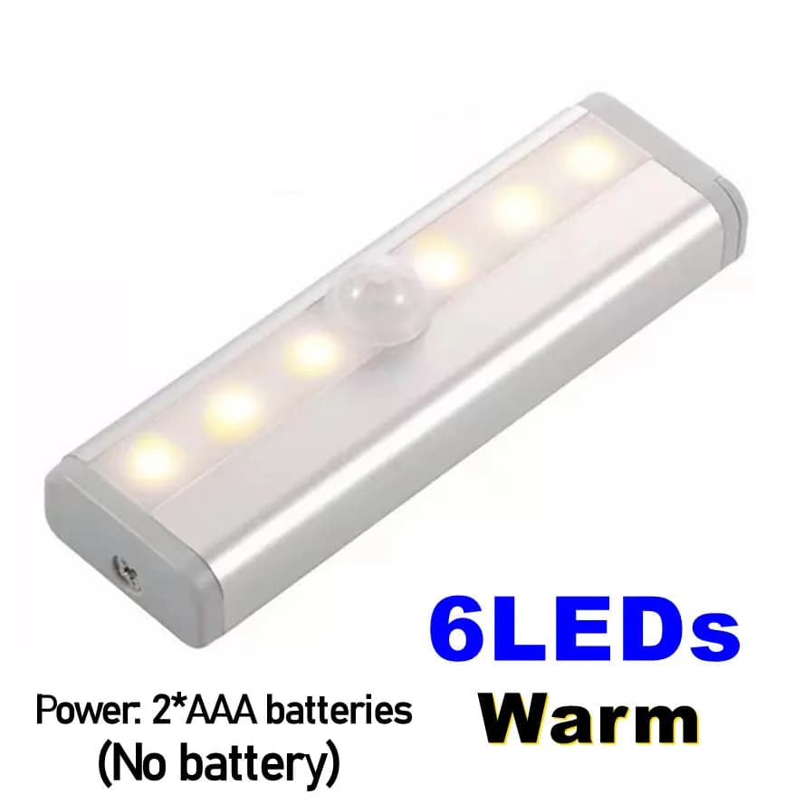 Veilleuses LED sans fil à détecteur de mouvement, alimenté par batterie, détecteur, lampe décorative