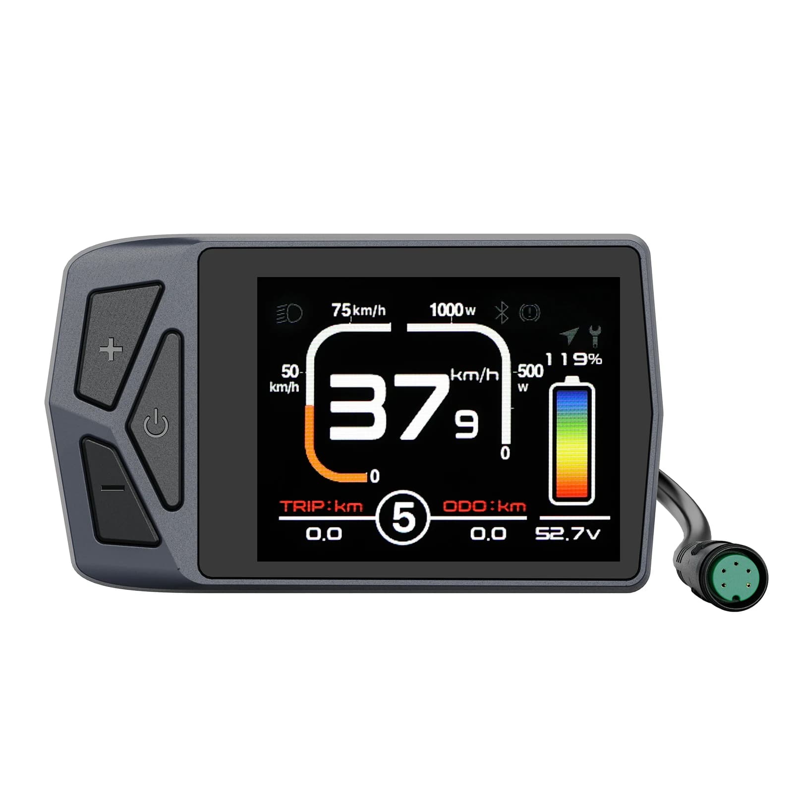 EKD01 Bluetooth affichage de Navigation 8 langues LCD Ebike ordinateur pour BAFANG Kit de moteur de 