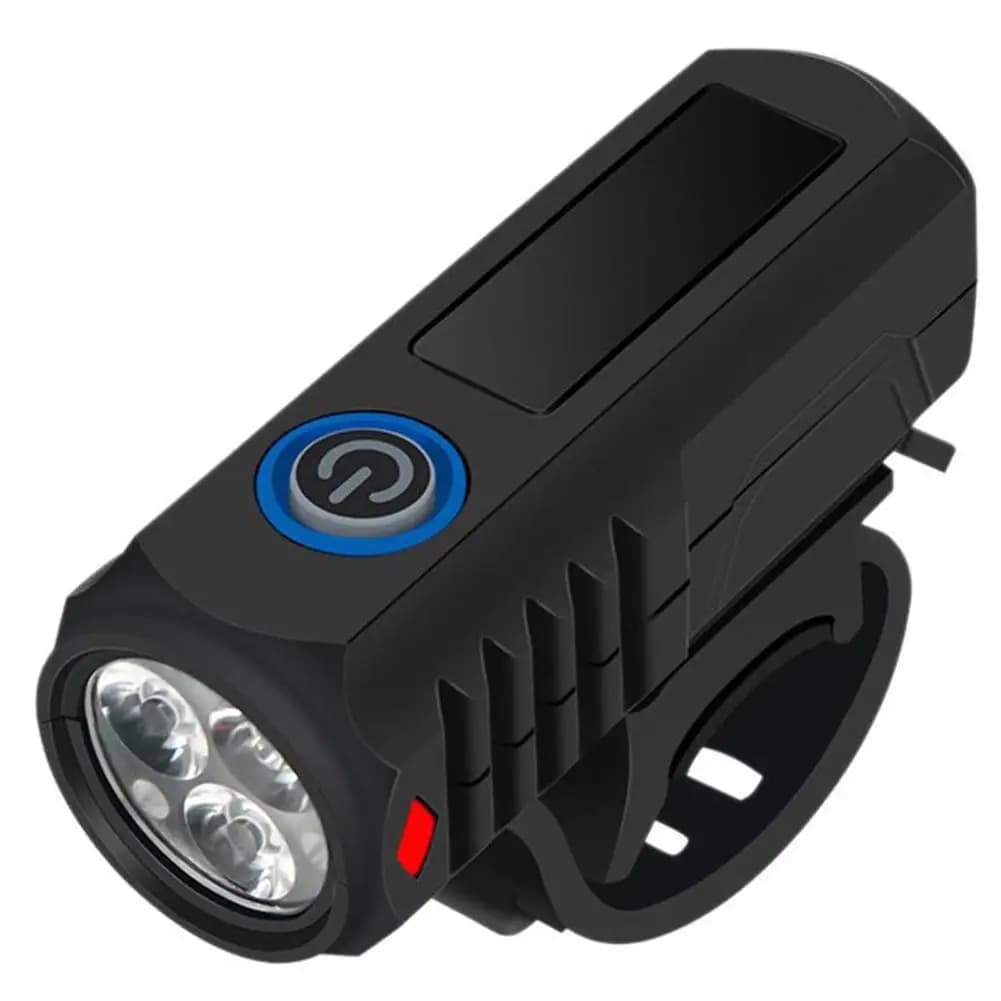 Lampe de vélo avec chargement USB, phare de nuit, étanche, portable, lampe de vélo de montagne