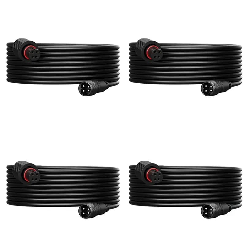 Câble d'extension A93E-4Pcs de 10 pieds pour projecteurs et éclairages extérieurs Govee, cordon d'ex