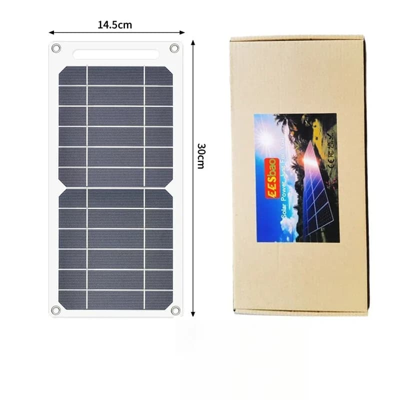 EESBAO – panneau solaire USB 35W, étanche, pour randonnée en plein air, Camping, batterie Portable, 