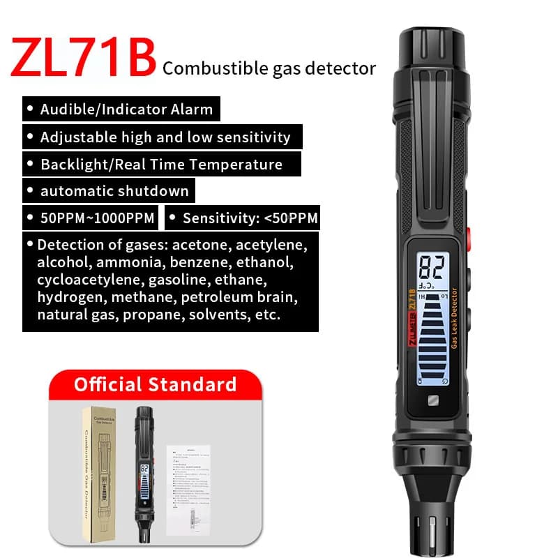 Détecteur de gaz Combustible, détecteur de fuite de gaz naturel domestique, dispositif de détection 
