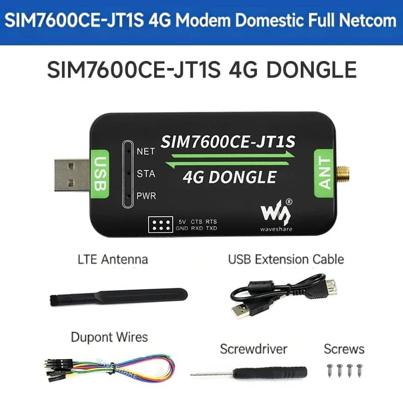 Dongle GNSS 4G SIM7600G-H SIM7600CE-JT1S, bande globale, qualité industrielle M2M IoT avec positionn