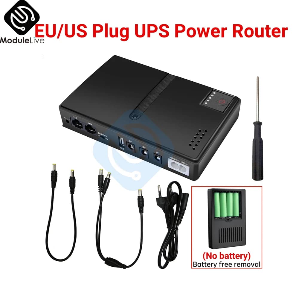 AC85-265V DC1018L routeur 5V9V12V optique chat moniteur sauvegarde sans interruption DC alimentation