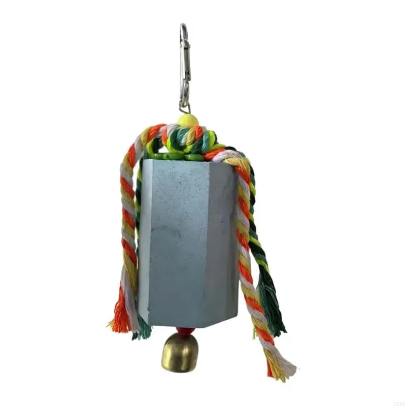 Accessoire à mâcher pour oiseaux avec fonction sonore pierre soin du bec pour oiseaux petite moyenne