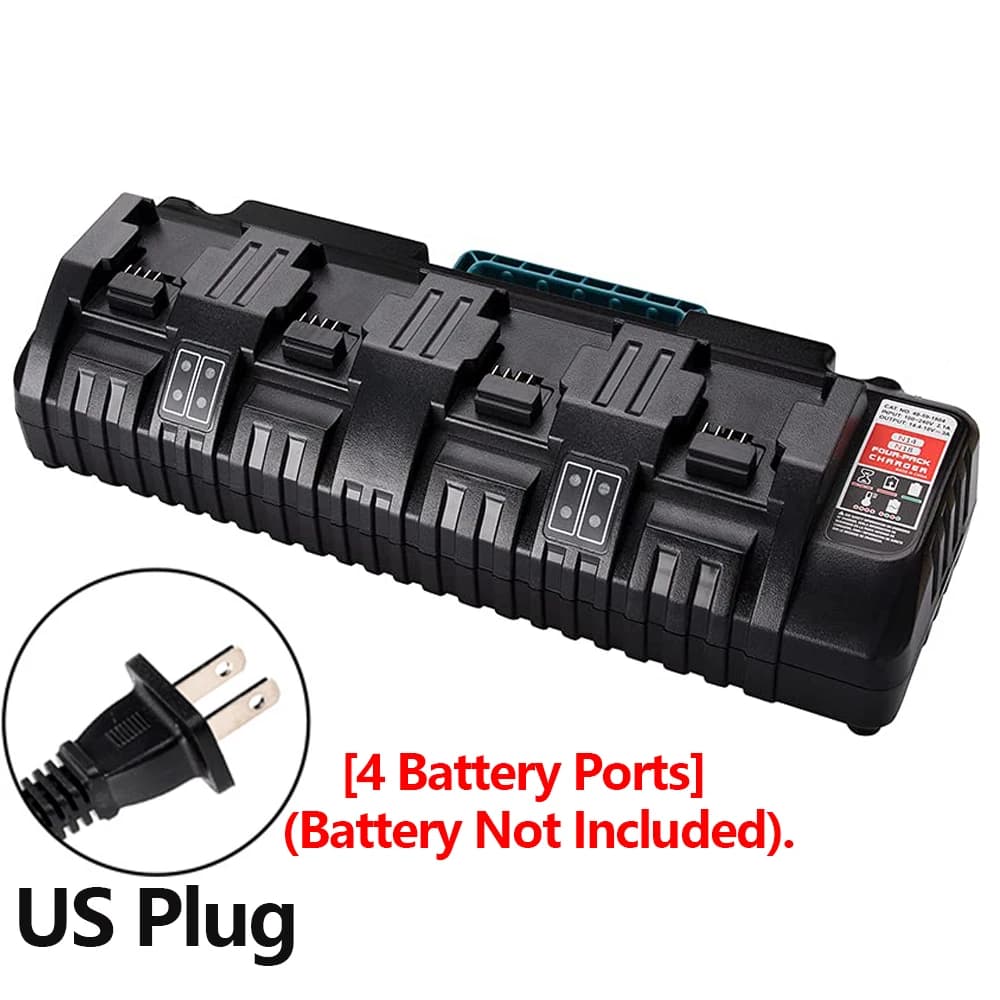 Super Chargeur Battery Compatible Milwaukee M18 Batterie 4/6 ports Station de chargeur rapide simult