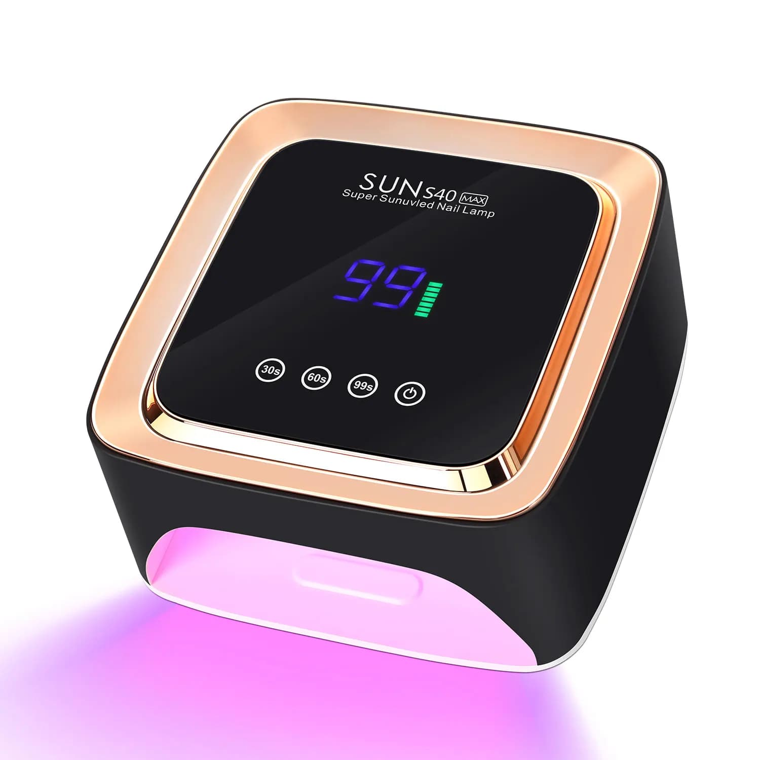 Lampe à ongles LED UV professionnelle 180W avec 57 LED, capteur intelligent, affichage LED, 3 réglag