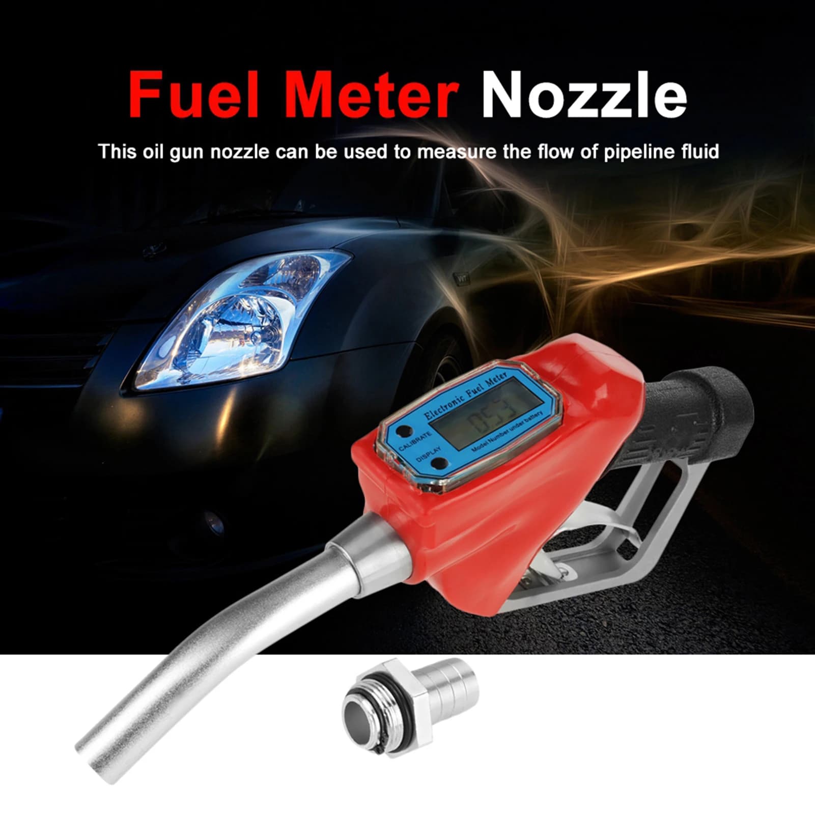 Pistolet de remplissage numérique avec compteur pour carburant, huile et essence