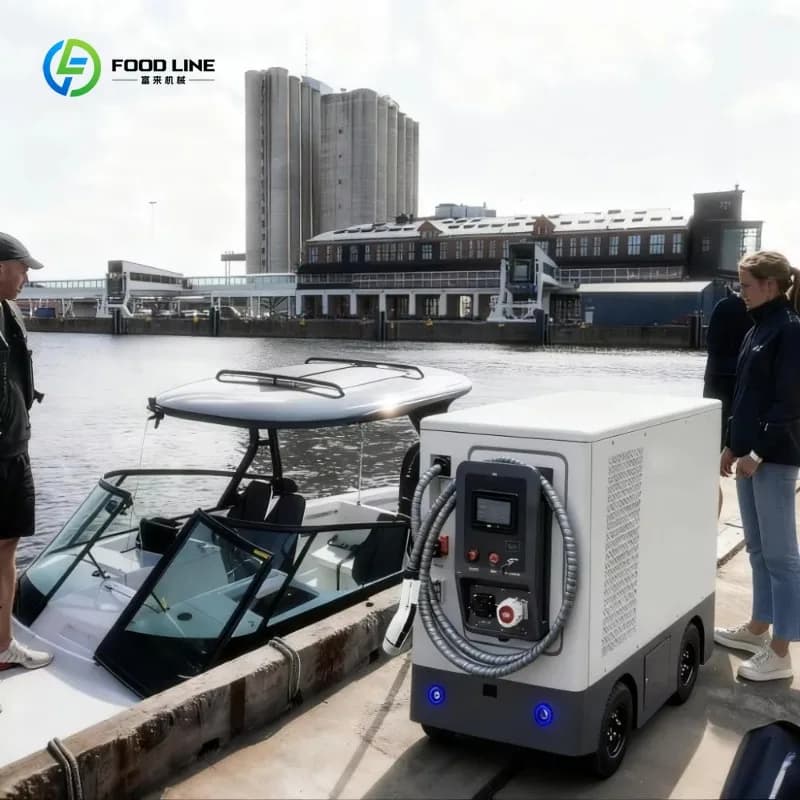 Station de charge mobile sur roues personnalisée 90 kWh 60 kW 80 kW, robot de charge rapide DC pour 