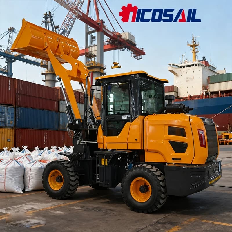 Machines de construction petite chargeuse frontal 1,5 tonnes 2 tonnes 2,5 tonnes chargeuse sur pneus