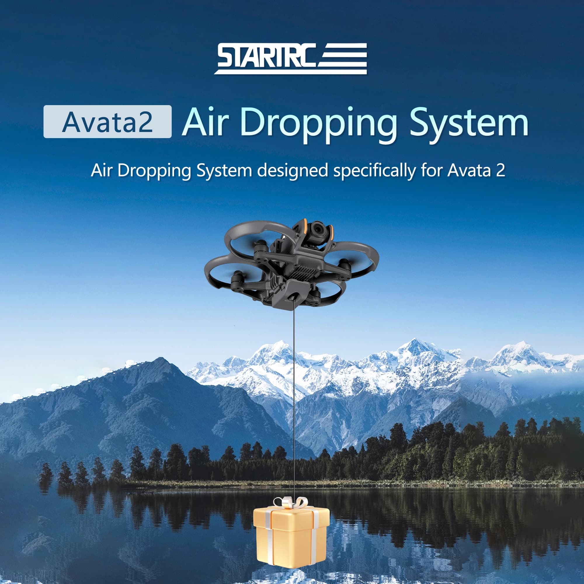 Pour DJI Avata 2 système de chute d'air Drone Airdrop Avata 2 cadeau accessoires de lanceur aérien à