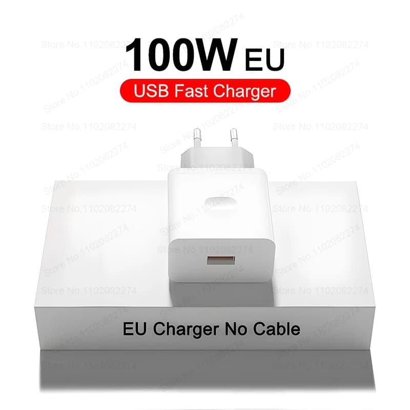 100W SuperVOOC USB Chargeur Rapide Pour Oneplus 13 12 11 10 Pro 13r 12r Nord CE 2 3 4 Lite Ace 5 Pro