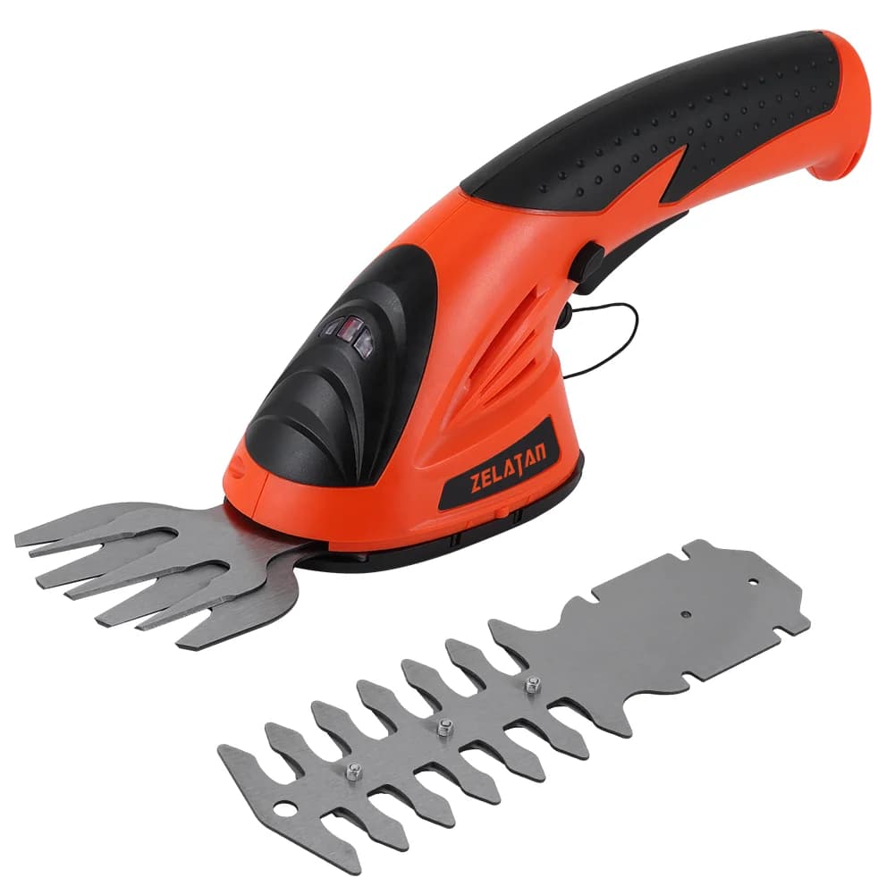 Sécateur sans fil 2-en-1 7,2 V, taille-haies rechargeable, outil de jardinage portable pour la maiso