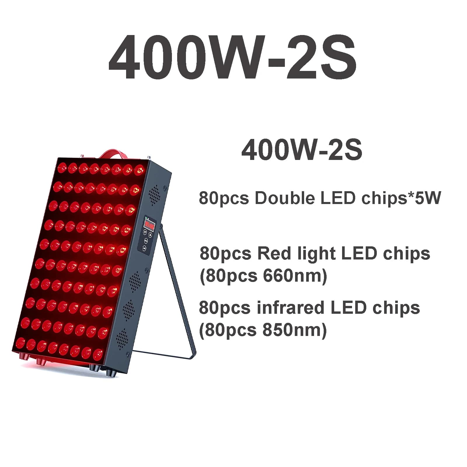 Lampe de thérapie par lumière rouge à double puce 630nm 660nm, lumière de thérapie infrarouge proche