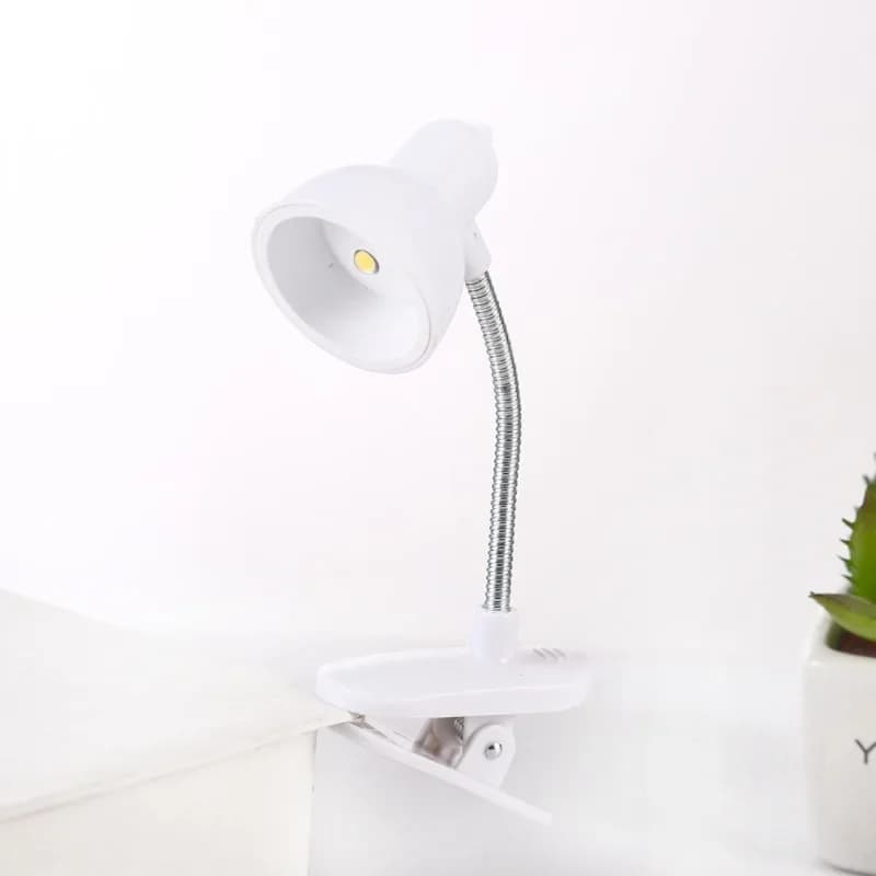 Lampe de lecture Portable et respectueuse des yeux, lumière chaude et brillante à clipser avec batte