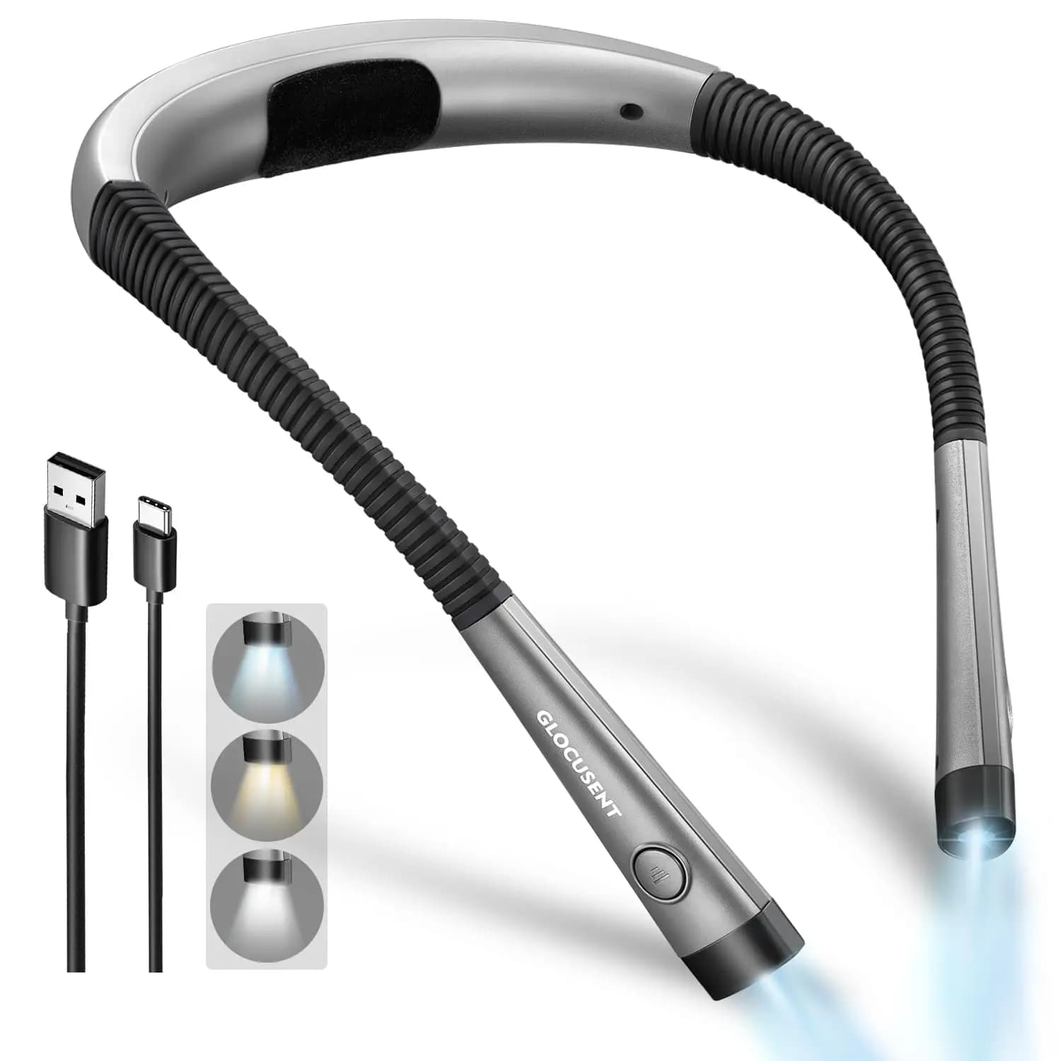 Lampe de lecture pour livres, lampe de poche pour la lecture, lampe de lit LED rechargeable par USB,