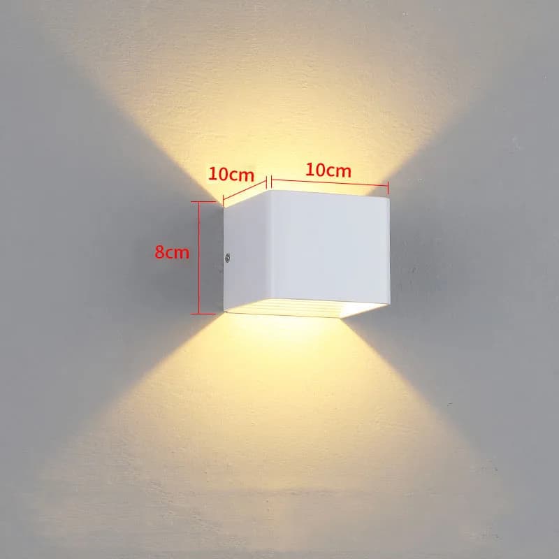 Applique murale LED montée en surface, lumière vers le haut et le bas, porche, jardin, intérieur, ja