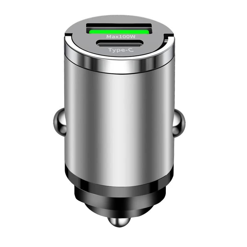 100W USB chargeur de voiture briquet Charge rapide USB Type C adaptateur de chargeur de téléphone de