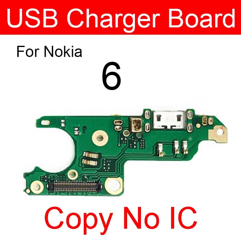 Carte Jack de chargeur USB pour Nokia 3.1 5.1 6.1 7 7.1 8.1 Plus 3 5 6 8 8.1 X3 X5 X6 X7 X71 2017, c