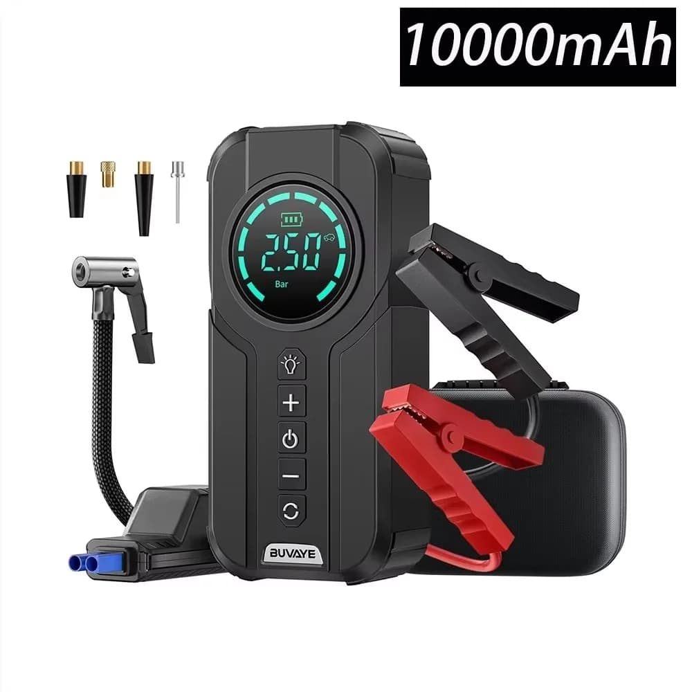 Chargeur portable tout-en-un, batterie externe professionnelle, démarreur de voiture d'urgence avec 