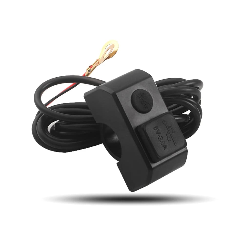 Chargeur de guidon de moto, 2 ports Usb, 12V à 5V, 3A, adaptateur de charge rapide, prise d'alimenta