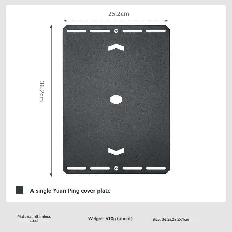 Table combinée CAMPINGMOON CK-25BK-1PIGT, adaptée à la couverture de poêle à neige, accessoires de T