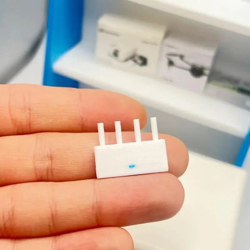 Mini routeur WiFi miniature, modèle d'accessoire pour maison de poupée, échelle 1/12, mini routeur r