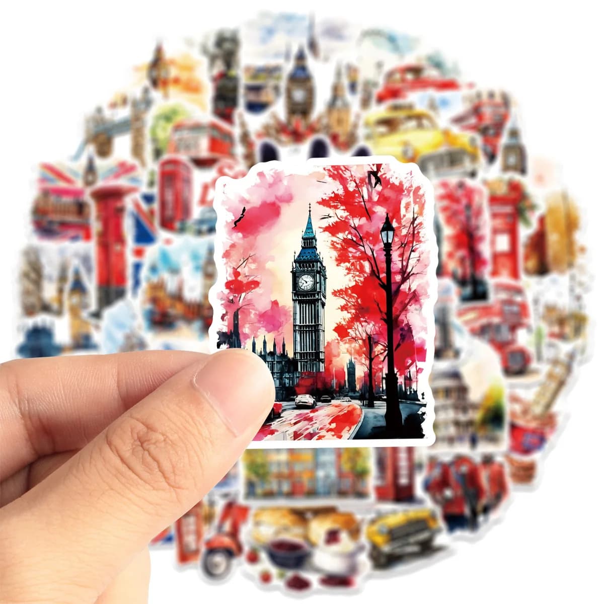 Autocollants de voyage créatifs à thème de la ville de Londres, 10/50 pièces, autocollants imperméab