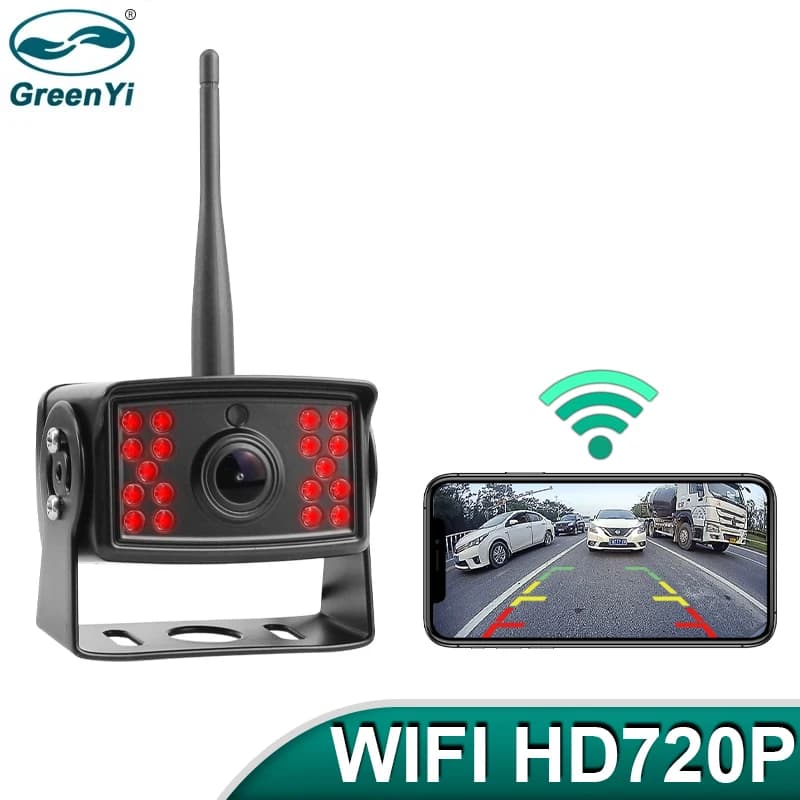 Off Greenyi WiFi camion Bus RV HD 720P 50M sans fil 5G DVR enregistreur avant caméra de recul pour t