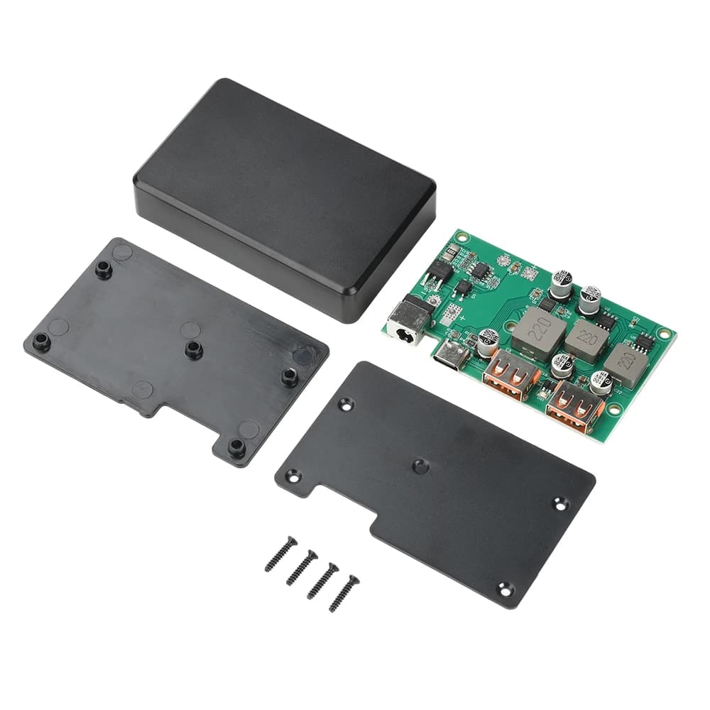 Module de chargeur DIY double USB Type-C avec contrôleur solaire QC2.0 3.0 PD 2.0 3.0 et stabilisate