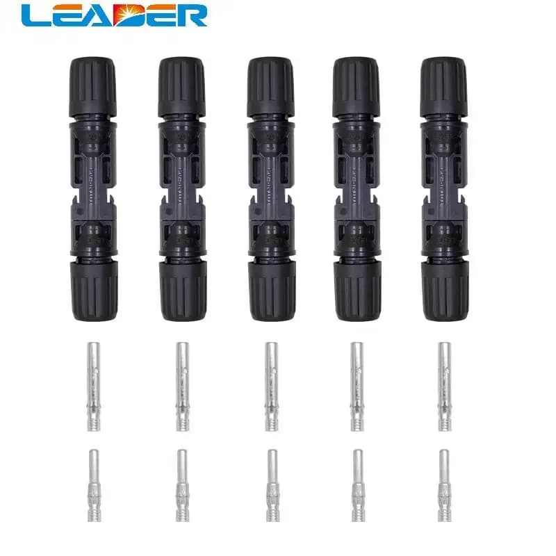 LEADER SOLAR 5 paires de connecteurs solaires photovoltaïques avec garantie de 25 ans, norme TUV IP6