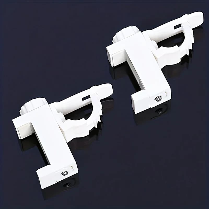 Supports de tringle à rideau peu encombrants, faciles à installer, crochets muraux en métal durables
