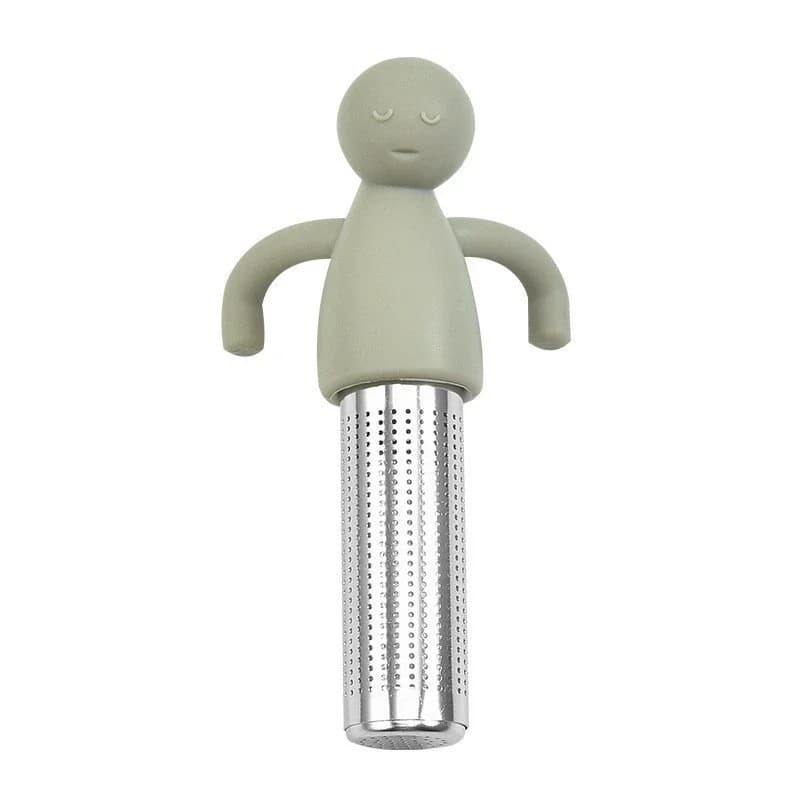 Passoire à thé humanoïde créative en acier inoxydable, filtre à feuilles de thé, Gadget de brassage 