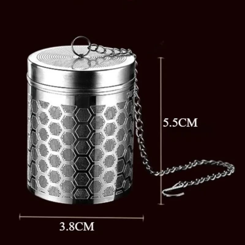 Passoire à thé infuseur à thé en acier inoxydable avec chaîne étendue feuilles de thé passoire d'ass