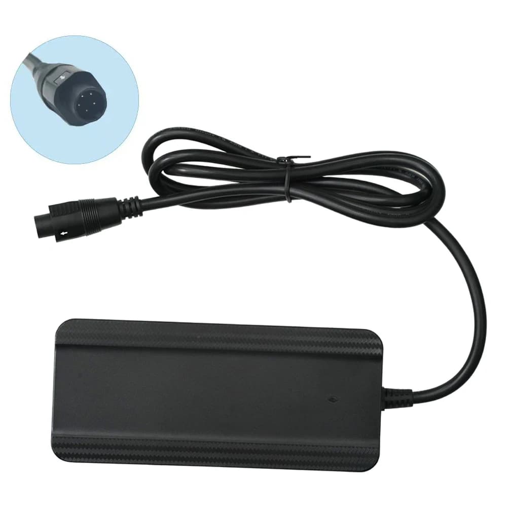 Chargeur 42 V 2A 85W 5 broches rond pour batteries 36V de Fischer, Phylion, Devron, Lifebike, Batavu