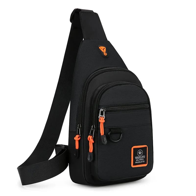 Sac à bandoulière imperméable pour hommes, sac à bandoulière, sac de poitrine, voyage, loisirs, rand