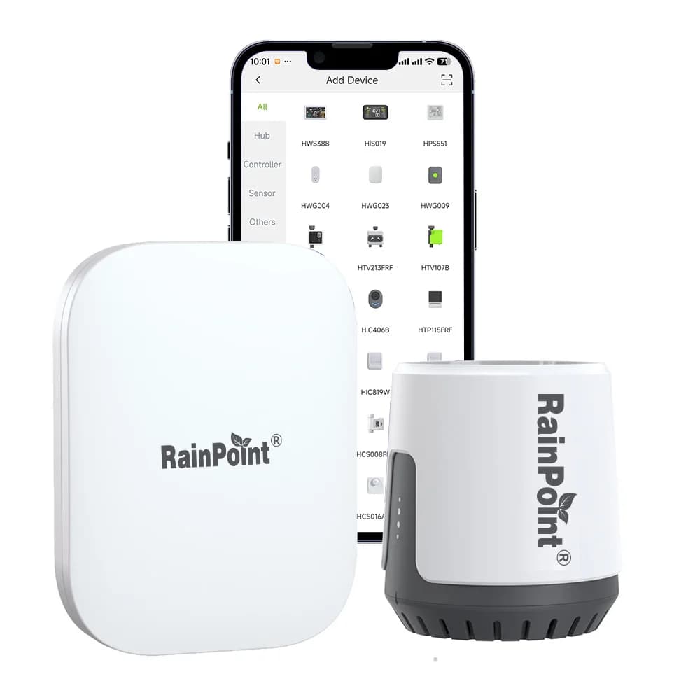 Pluviomètre numérique intelligent RainPoint, contrôle sans fil par application, capteur de pluie, po