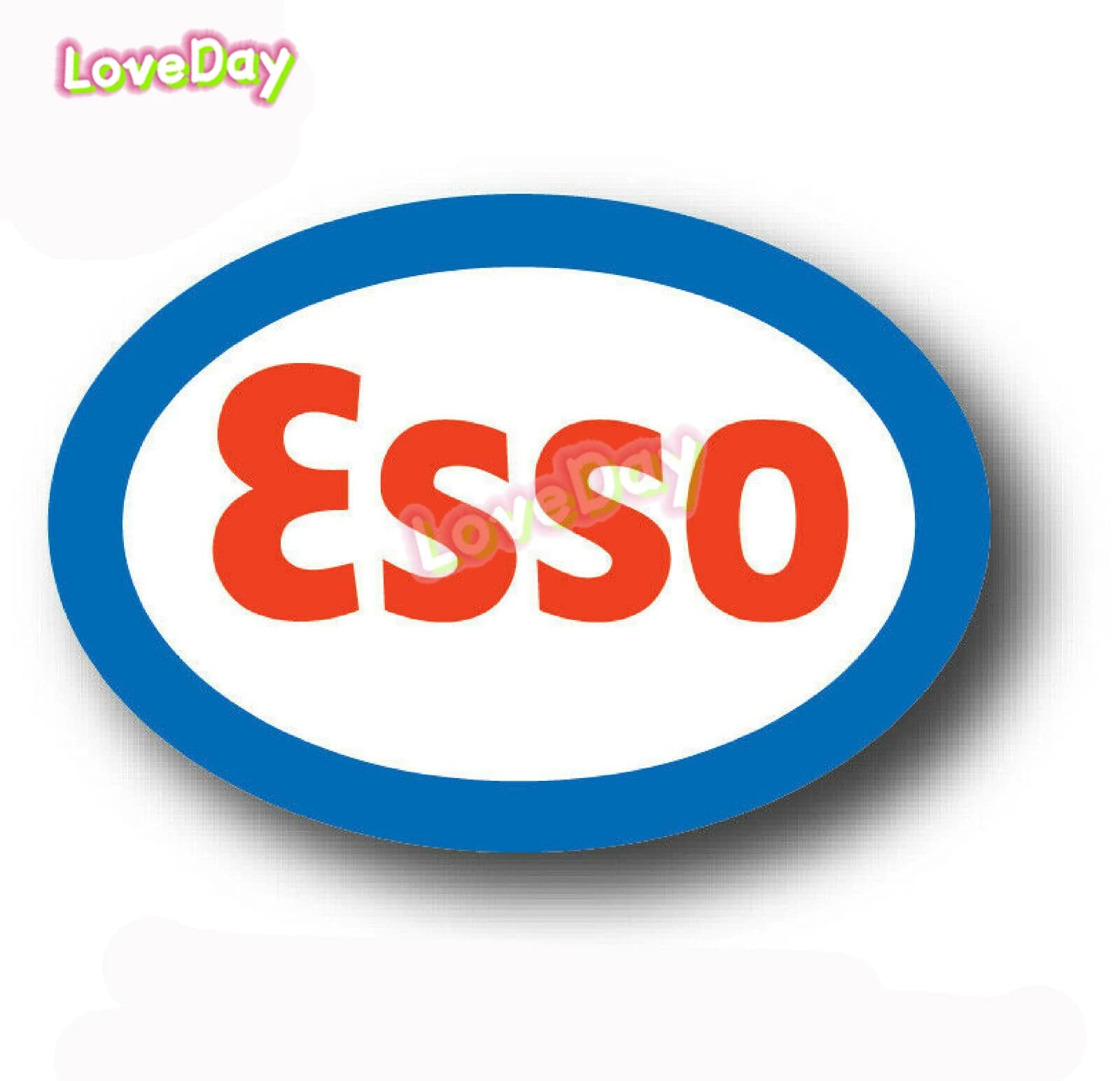 Autocollant logo ESSO Gasolines, motif 'Put A Tiger in Your Tank', fabriqué aux États-Unis, pour fen