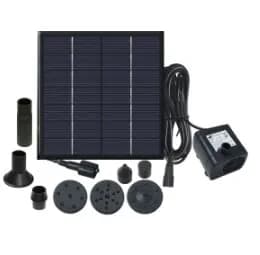Panneau de pompe de fontaine solaire, 62 kits d'eau, aquarium, sécuritaires, pelouse, bain d'oiseaux