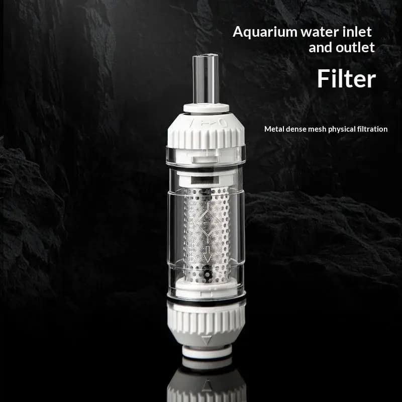Filtre d'entrée/sortie pour aquarium, mini filtre submersible pour purification de l'eau, filtre dét