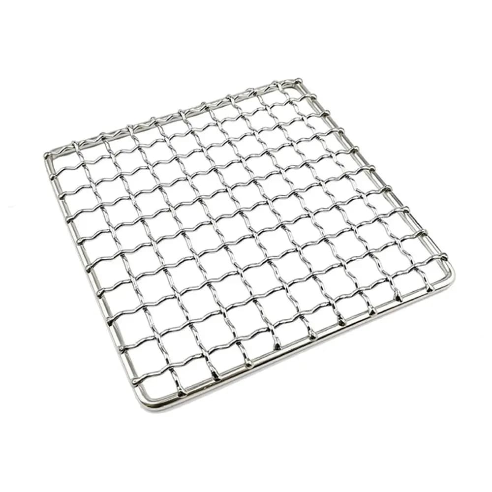 Grille de gril de camping, accessoires de camping, bois de chauffage, polymères T1, tampons de maill